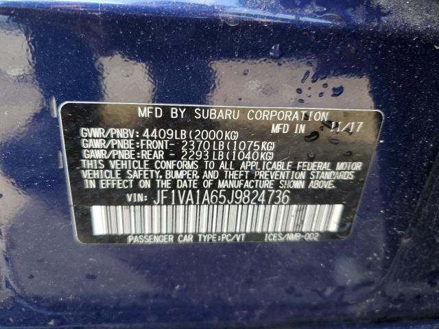 Photo 11 VIN: JF1VA1A65J9824736 - SUBARU WRX 