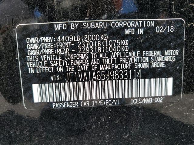 Photo 11 VIN: JF1VA1A65J9833114 - SUBARU WRX 