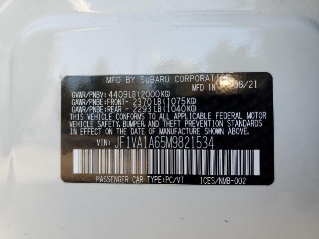 Photo 11 VIN: JF1VA1A65M9821534 - SUBARU WRX 