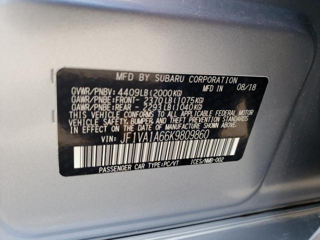 Photo 9 VIN: JF1VA1A66K9809860 - SUBARU WRX 