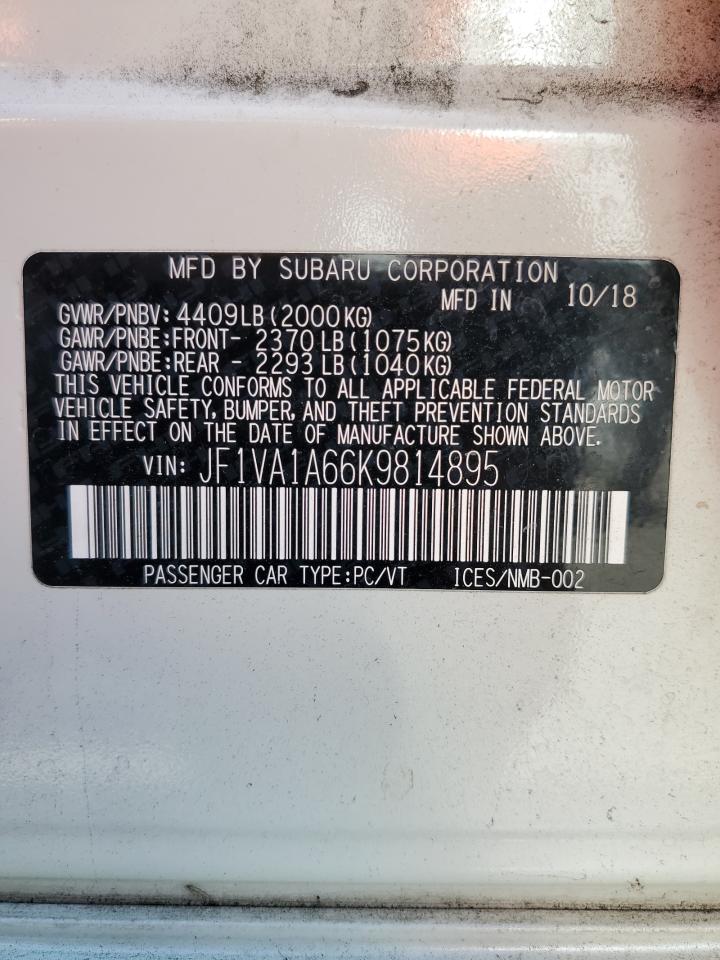 Photo 11 VIN: JF1VA1A66K9814895 - SUBARU WRX 