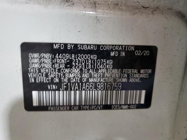 Photo 11 VIN: JF1VA1A66L9816759 - SUBARU WRX 