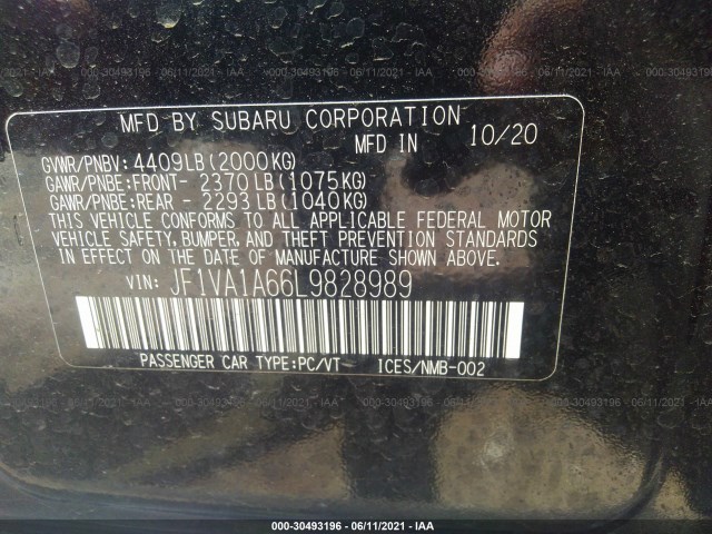 Photo 8 VIN: JF1VA1A66L9828989 - SUBARU WRX 