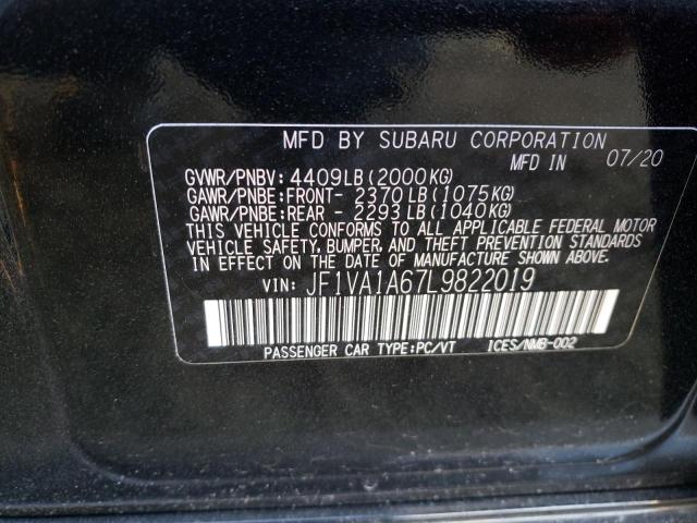 Photo 9 VIN: JF1VA1A67L9822019 - SUBARU WRX 