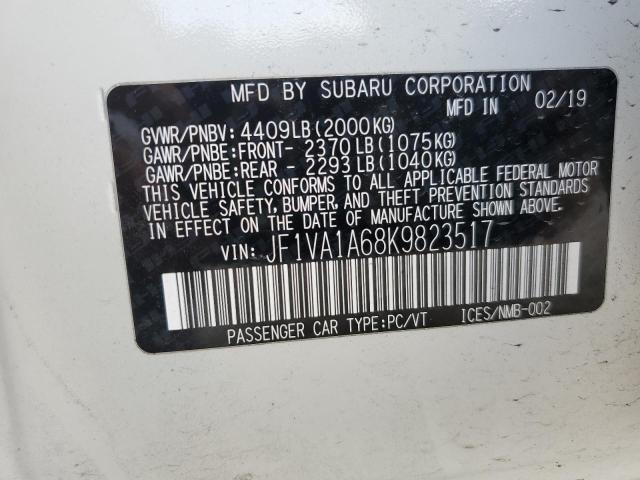 Photo 12 VIN: JF1VA1A68K9823517 - SUBARU WRX 