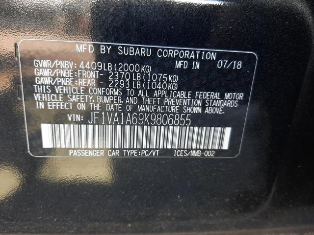 Photo 12 VIN: JF1VA1A69K9806855 - SUBARU WRX 