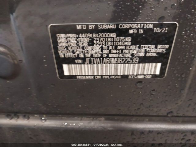 Photo 8 VIN: JF1VA1A69M9822539 - SUBARU WRX 