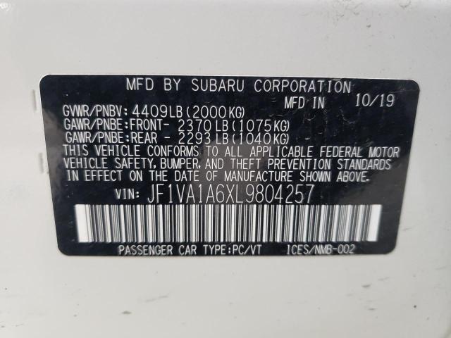 Photo 12 VIN: JF1VA1A6XL9804257 - SUBARU WRX 