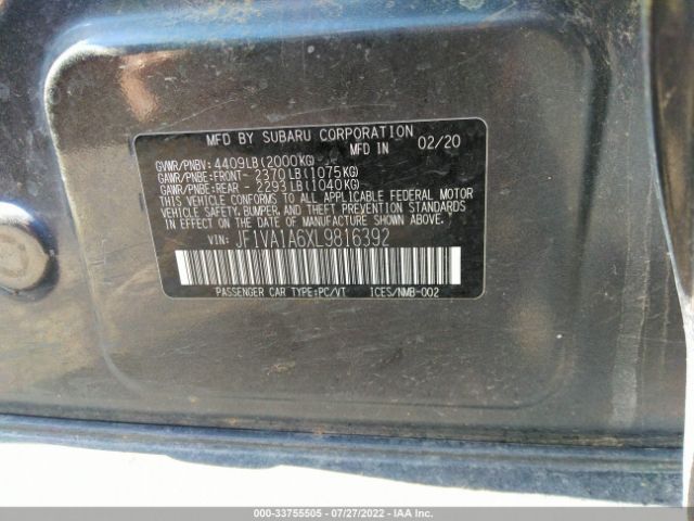 Photo 8 VIN: JF1VA1A6XL9816392 - SUBARU WRX 