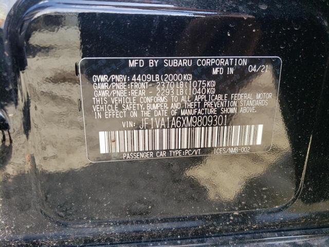 Photo 9 VIN: JF1VA1A6XM9809301 - SUBARU WRX 