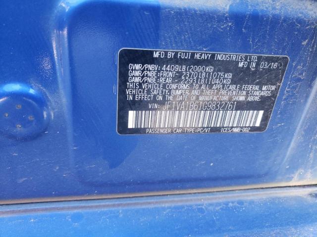 Photo 11 VIN: JF1VA1B61G9832761 - SUBARU WRX 