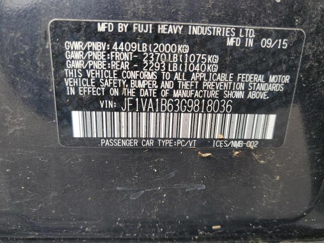 Photo 12 VIN: JF1VA1B63G9818036 - SUBARU WRX 