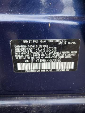 Photo 11 VIN: JF1VA1B64H9820878 - SUBARU WRX 