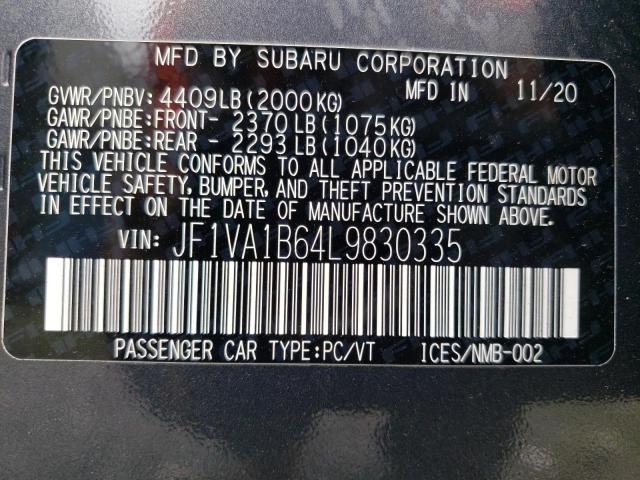 Photo 11 VIN: JF1VA1B64L9830335 - SUBARU WRX 