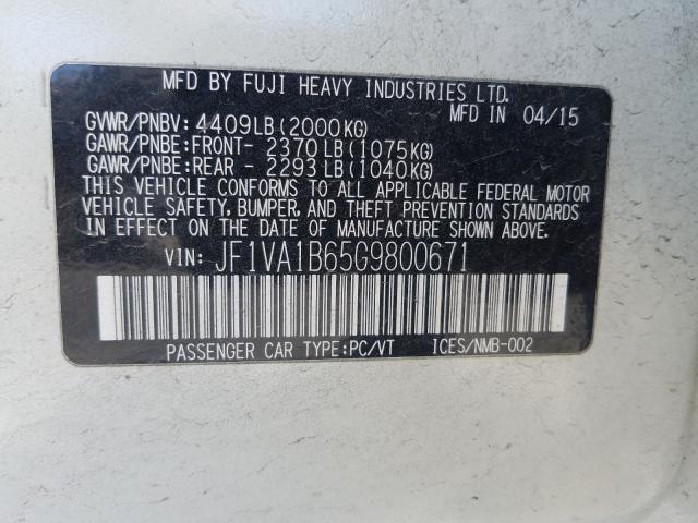 Photo 9 VIN: JF1VA1B65G9800671 - SUBARU WRX 