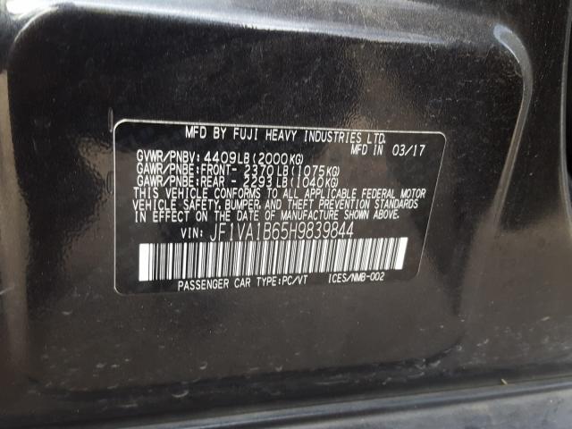 Photo 9 VIN: JF1VA1B65H9839844 - SUBARU WRX 