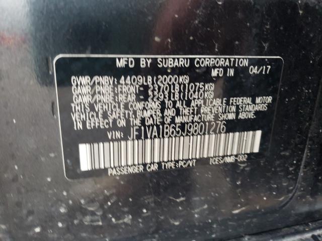 Photo 9 VIN: JF1VA1B65J9801276 - SUBARU WRX 