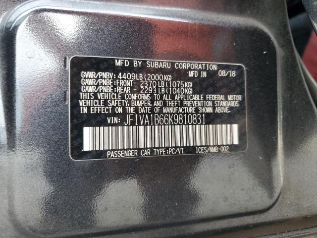 Photo 11 VIN: JF1VA1B66K9810831 - SUBARU WRX 