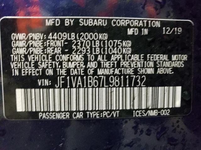 Photo 11 VIN: JF1VA1B67L9811732 - SUBARU WRX PREMIU 