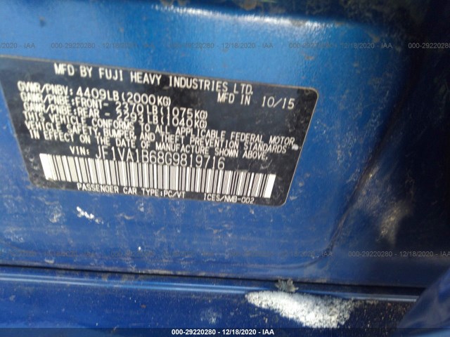 Photo 8 VIN: JF1VA1B68G9819716 - SUBARU WRX 