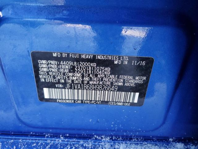 Photo 11 VIN: JF1VA1B68H9826649 - SUBARU WRX 