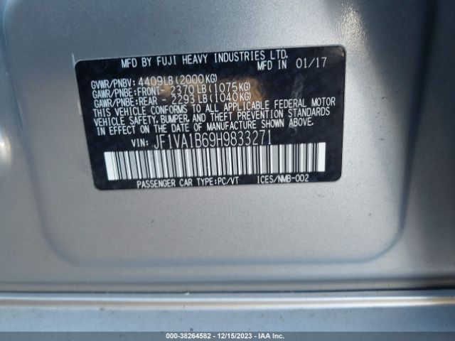 Photo 8 VIN: JF1VA1B69H9833271 - SUBARU WRX 