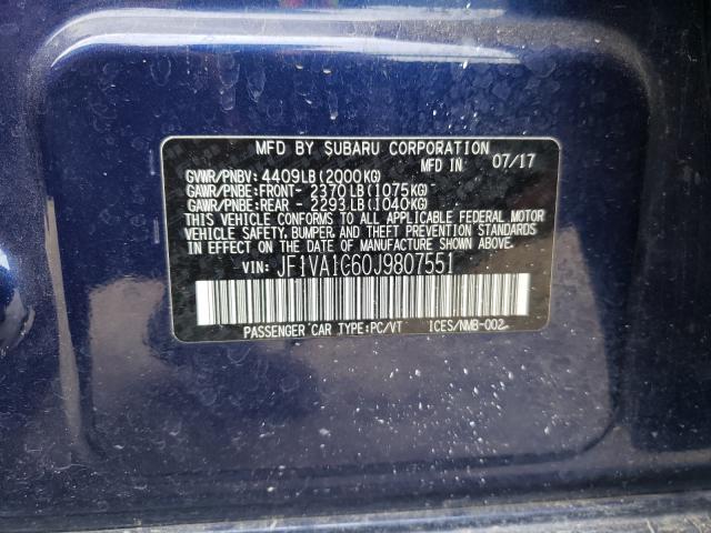 Photo 9 VIN: JF1VA1C60J9807551 - SUBARU WRX PREMIU 