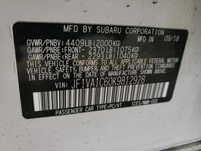 Photo 9 VIN: JF1VA1C60K9812928 - SUBARU WRX PREMIU 