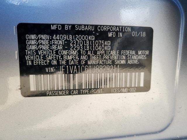 Photo 12 VIN: JF1VA1C61J8829211 - SUBARU WRX PREMIU 