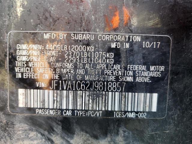 Photo 12 VIN: JF1VA1C62J9818857 - SUBARU WRX 