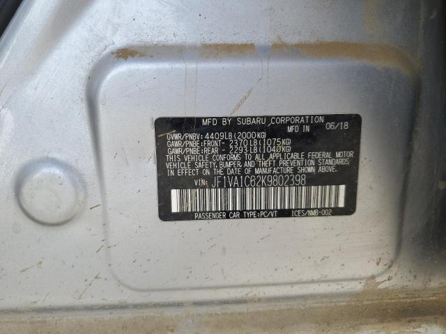 Photo 11 VIN: JF1VA1C62K9802398 - SUBARU WRX PREMIU 