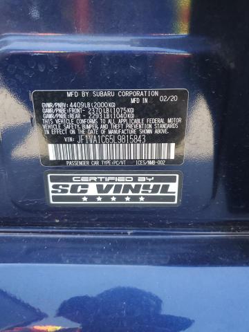 Photo 11 VIN: JF1VA1C65L9815843 - SUBARU WRX PREMIU 