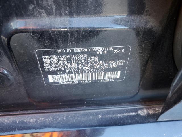 Photo 11 VIN: JF1VA1C67K9827362 - SUBARU WRX PREMIU 