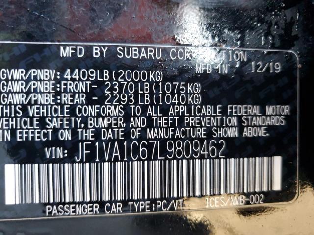 Photo 11 VIN: JF1VA1C67L9809462 - SUBARU WRX PREMIU 