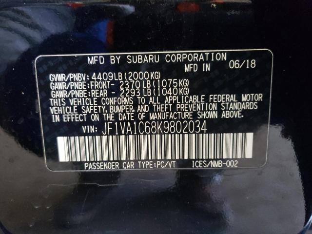 Photo 11 VIN: JF1VA1C68K9802034 - SUBARU WRX 