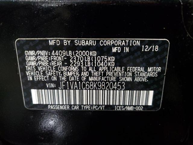 Photo 11 VIN: JF1VA1C68K9820453 - SUBARU WRX 