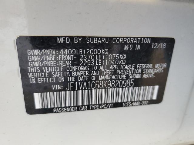 Photo 11 VIN: JF1VA1C68K9820985 - SUBARU WRX PREMIU 