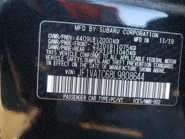 Photo 9 VIN: JF1VA1C68L9808644 - SUBARU WRX PREMIU 