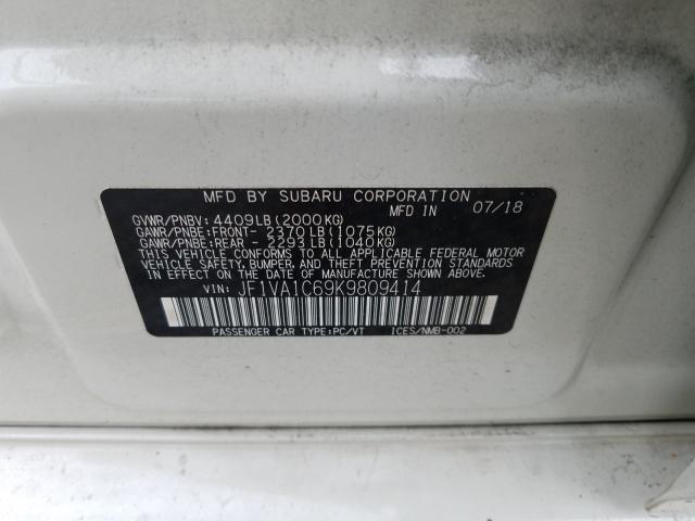 Photo 9 VIN: JF1VA1C69K9809414 - SUBARU WRX PREMIU 