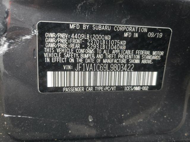 Photo 9 VIN: JF1VA1C69L9803422 - SUBARU WRX PREMIU 