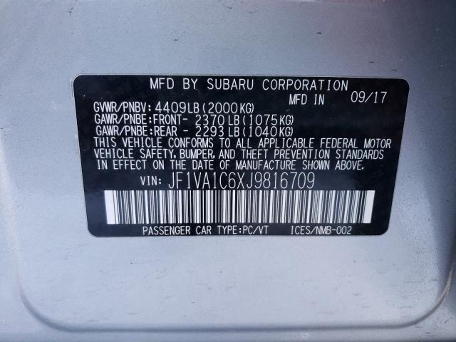 Photo 9 VIN: JF1VA1C6XJ9816709 - SUBARU WRX PREMIU 