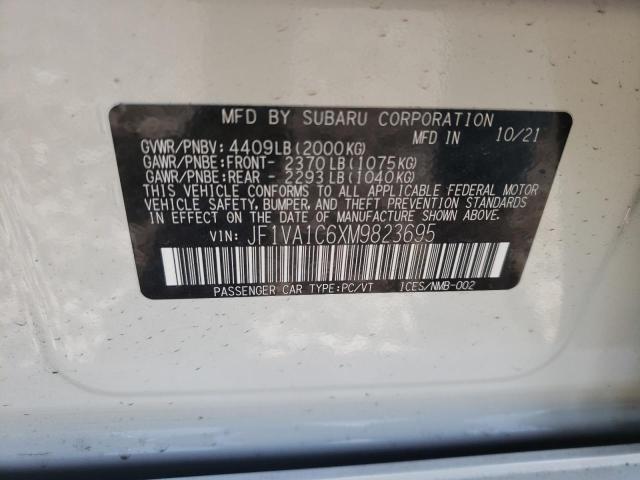 Photo 9 VIN: JF1VA1C6XM9823695 - SUBARU WRX PREMIU 