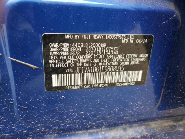 Photo 11 VIN: JF1VA1D61F9808035 - SUBARU WRX PREMIU 