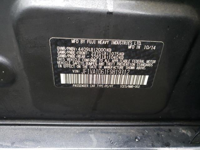 Photo 11 VIN: JF1VA1D61F9819312 - SUBARU WRX PREMIU 