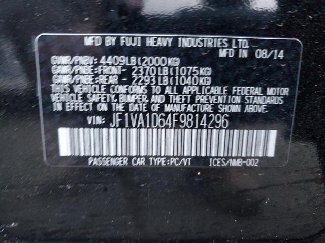 Photo 11 VIN: JF1VA1D64F9814296 - SUBARU WRX 