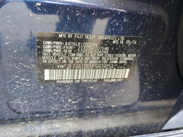 Photo 11 VIN: JF1VA1D65F9809852 - SUBARU WRX PREMIU 