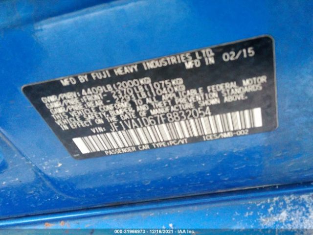 Photo 8 VIN: JF1VA1D67F8832054 - SUBARU WRX 