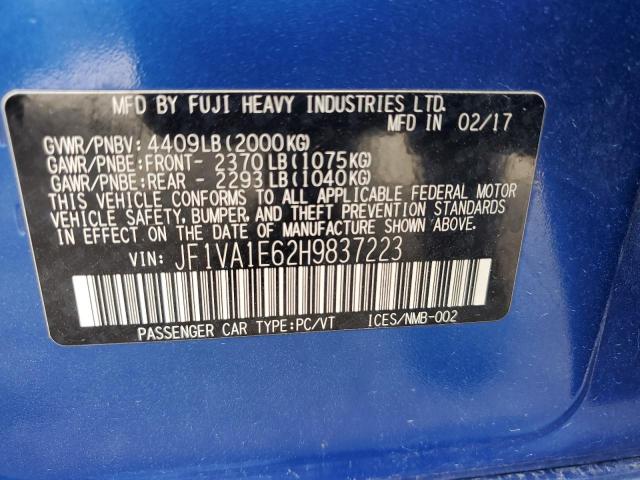 Photo 11 VIN: JF1VA1E62H9837223 - SUBARU WRX PREMIU 