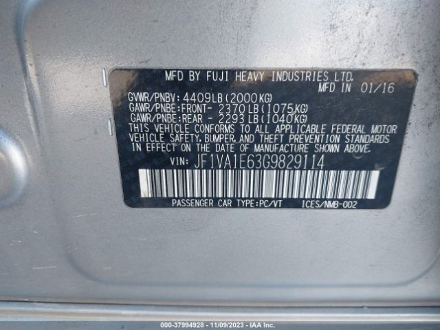 Photo 8 VIN: JF1VA1E63G9829114 - SUBARU WRX 