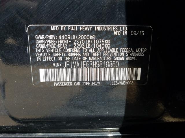 Photo 9 VIN: JF1VA1E63H9818860 - SUBARU WRX PREMIU 